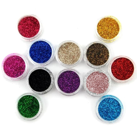 Set 12 Decor unghii tip sclipici, Sela [1]