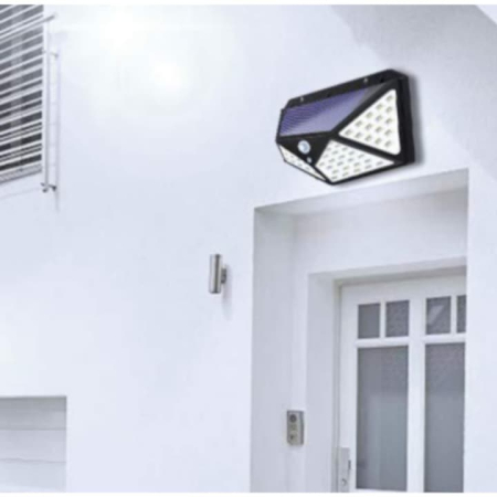 Set 6 lampi solare, 100 leduri cu senzori de miscare si 3 moduri de functionare, lumia alba rece [3]