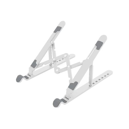 Echipamente PC - Stand laptop din ABS si silicon, pliabil, Alb