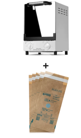 Sterilizatoare - Sterilizator cu Aer Cald, Pupinel Profesional WX 250 grade + Pungi Sterilizare Pupinel Autoclav Din Hartie75 X 150mm Set 100 Buc