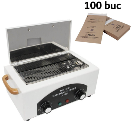 Sterilizatoare - Sterilizator Pupinel 360T + 100 pungi de sterilizare