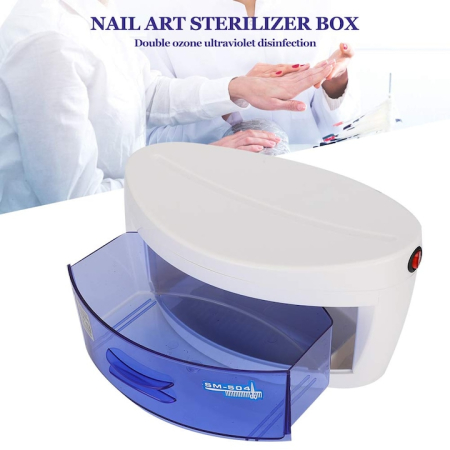 Sterilizator UV pentru unghii, aparat profesional, alb, 6W, compact [2]