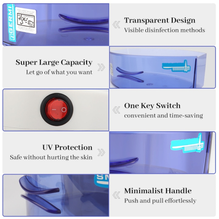 Sterilizator UV, sterilizator pentru ustensile manichiura si coafor, Axroad Mall, Maner de tragere, Comutator cu un singur buton, Antivirus dublu, Pentru magazine de sauna, gradinite, hoteluri si salo [3]