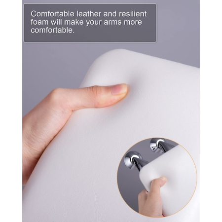 Suport de maini pentru manichiura, 50.5 x 15.5 cm, alb [5]