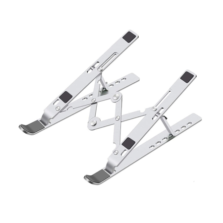 Echipamente PC - Suport reglabil pentru laptop, Macbook, iPad sau tableta, awwaline®, 7 "-15,6", Aluminiu, Argintiu