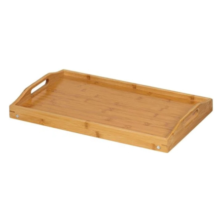Tava de servire pliabila cu manere, 50x30x5.5cm, bambus [2]
