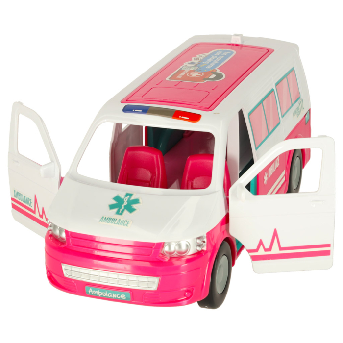 Ambulanță  pentru copii cu păpușă doctor, spital mobil și accesorii medicale [7]