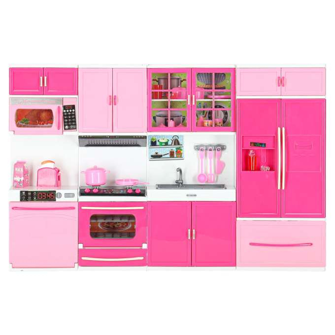 Bucătărie pentru păpuși 4 module, 48 cm, cu LED, sunete și accesorii [2]