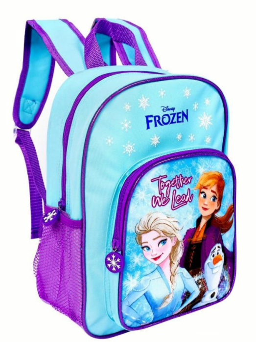 Ghiozdan pentru grădiniță Disney Frozen, 2 compartimente, Mov/Albastru, 32 × 24 × 10,5 cm [2]