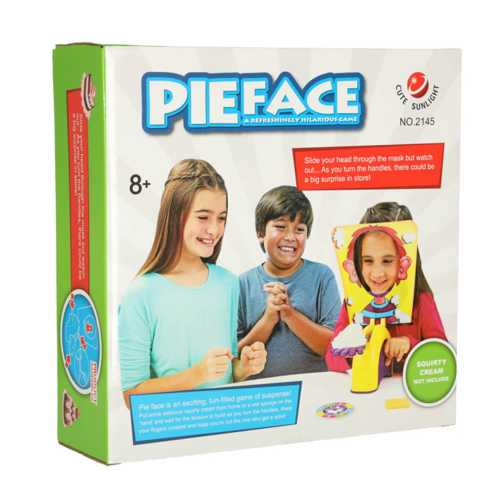 Joc de Societate Tort în Față, Pie Face, Distracție pentru Familie și Petreceri, Joc de Reflexe și Noroc, 2+ Jucători, 5+ Ani [3]