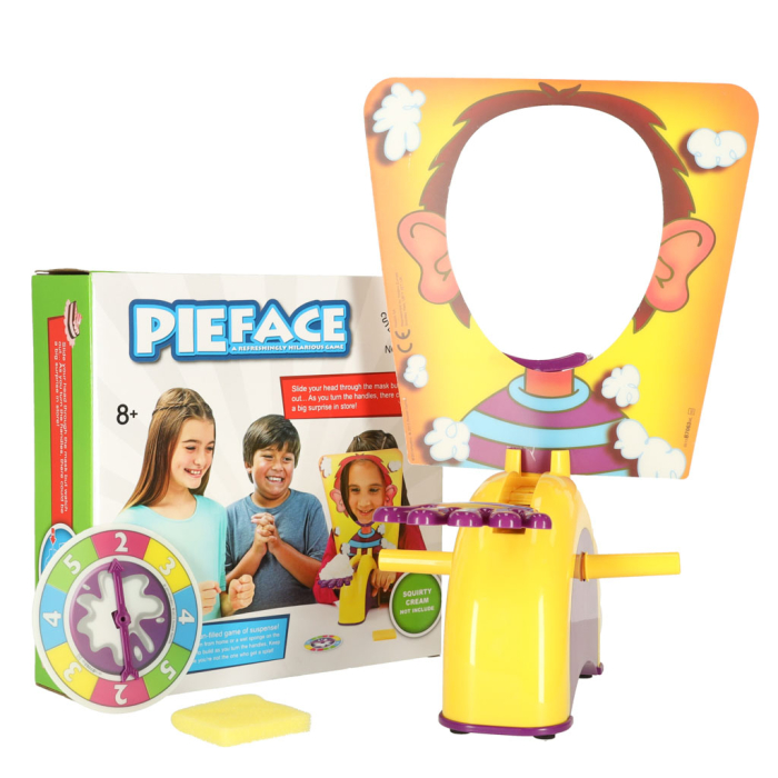 Joc de Societate Tort în Față, Pie Face, Distracție pentru Familie și Petreceri, Joc de Reflexe și Noroc, 2+ Jucători, 5+ Ani [9]