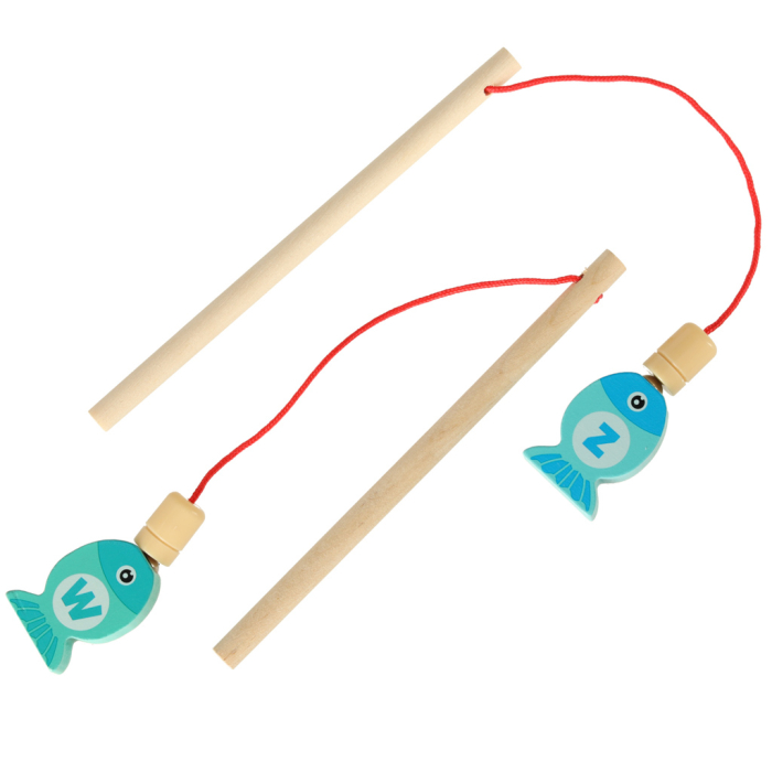 Joc Montessori din Lemn – Pescuit Magnetic 3 în 1 cu Litere și Numere [5]