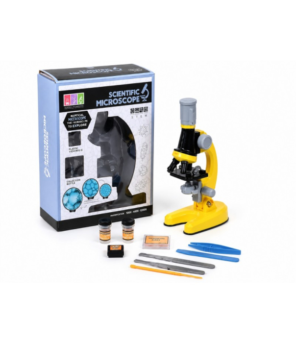 Microscop Stiintific Pentru Copii, Set STEM Cu Accesorii Pentru Experimente Si Observatii, Jucarie Educativa, Varsta Recomandata 8 Ani+ [3]