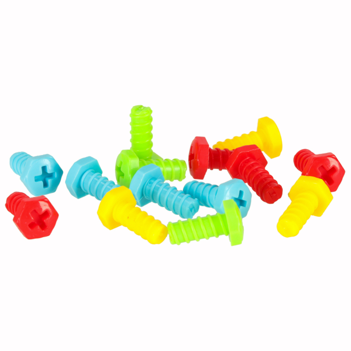 Set Construcție DIY cu Șuruburi și Bormașină, 261 Piese, Plăcuță de Asamblare, Șurubelniță și Cheie, Joc Educativ [4]