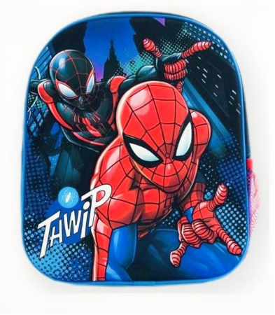 Ghiozdane și trolere - Ghiozdan 3D Marvel Spider-Man pentru grădiniță, 1 compartiment, 32 cm, 31,8 × 28,5 × 11,5 cm