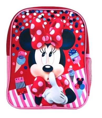 Ghiozdane și trolere - Ghiozdan pentru grădiniță Disney Minnie și Înghețata, 1 compartiment, 33 cm, 33 × 26 × 10 cm