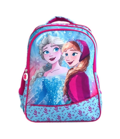 Ghiozdane și trolere - Ghiozdan școlar  Disney Frozen cu 3 compartimente, buzunare laterale, 41 × 32 × 15 cm