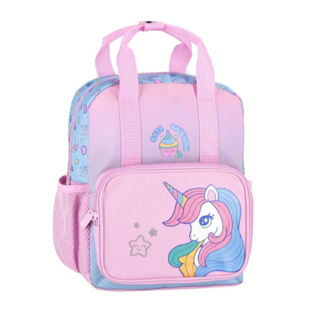 Ghiozdane si trolere - Ghiozdan Starpak Unicorn pentru Copii, 29x23x9 cm, 6.5L, Roz, 550807