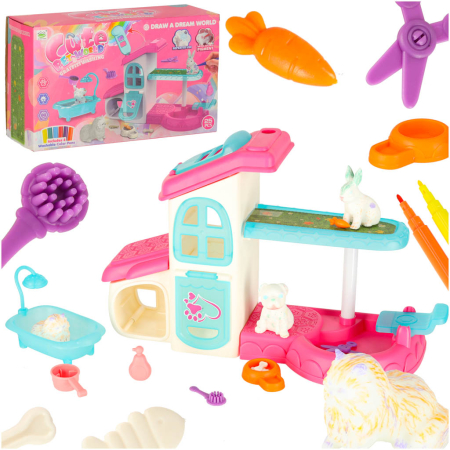 Jucarii de creatie si meserii - Hotel & Salon Spa pentru Animăluțe – Set Creativ 26 Piese