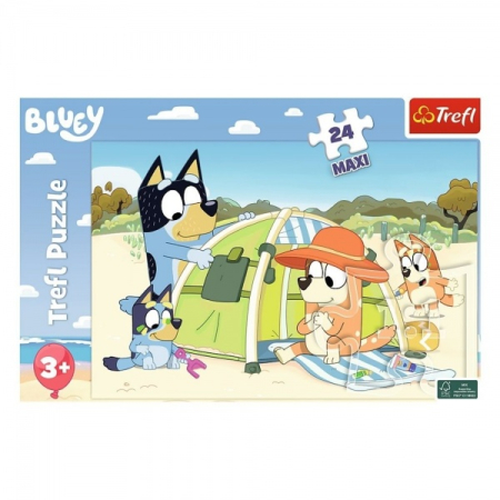 Puzzle - Puzzle carton 24 piese Trefl Bluey, Maxi, 14357, 4+ ani