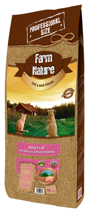 Farm Nature  Cat CHICKEN WITH APPLE & PUMPKIN 15kg [1]
