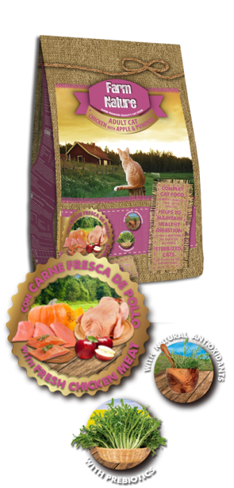 Farm Nature  Cat CHICKEN WITH APPLE & PUMPKIN 2Kg [1]