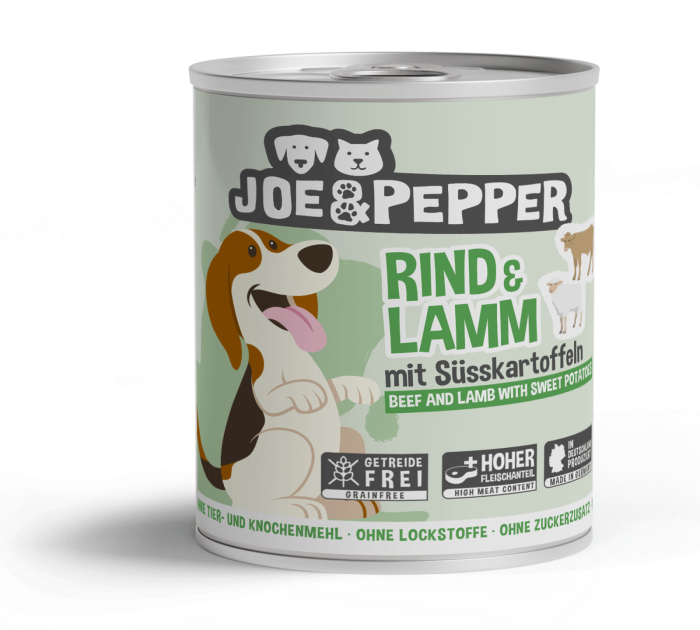 Joe & Pepper Dog Beef and Lamb with Sweet Potatoes 800g (Carne de vită și miel cu cartofi dulci) [1]
