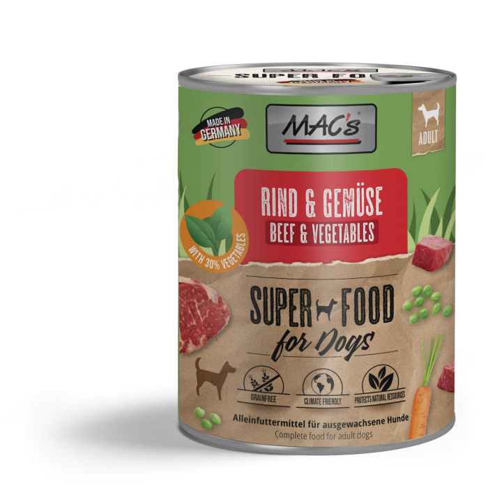 MACs Dog Beef and Vegetables 800g Carne de vită și legume [1]