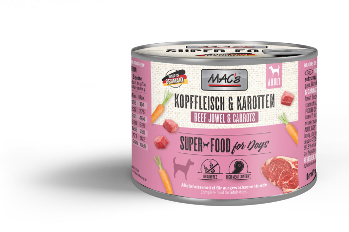 MACs Dog Beef Jowel and Carrot 200g (Carne de vita si morcov) [1]