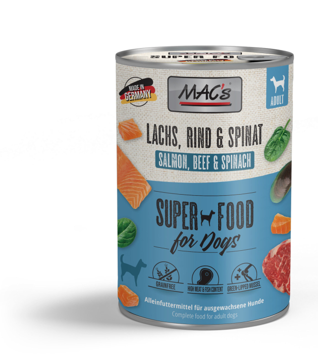 MACs Dog Somon, Vita si Spanac 400g [1]