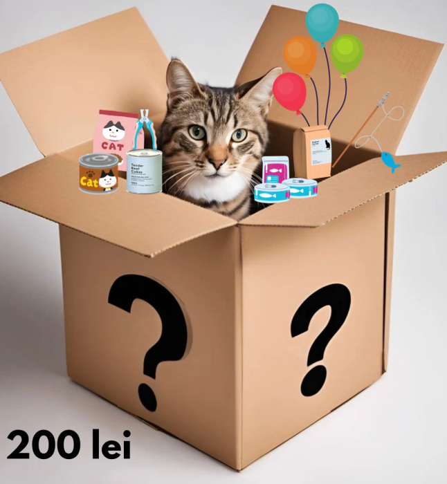 MYSTERY BOX PISICA - Un cadou misterios pentru pisici- 200 lei [1]