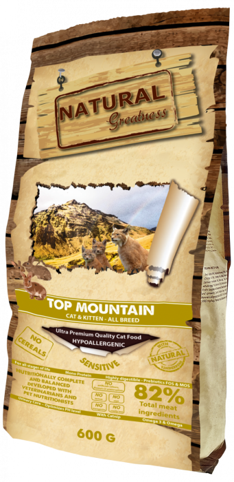 Natural Greatness Cat Top Mountain Recipe  Cat & Kitten - All breeds 600g (iepure) [1]