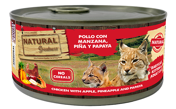 Natural Greatness Chicken with Apple, Pineapple and Papaya 185g (pui cu mere, ananas si papaya) [1]