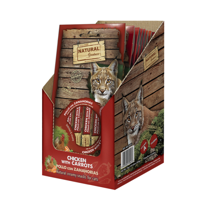 Natural Greatness Creamy Snack Chicken Carrots Vision Support ( Pui Morcovi - Suport Vizual ) 4x56gr [1]