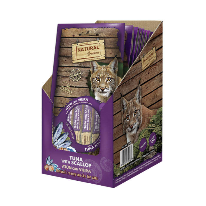 Natural Greatness Creamy Snack Tuna Scallop (Ton si Scoici) 4x56gr [1]
