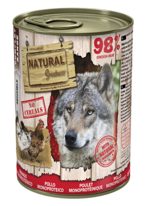 Natural Greatness Dog Monoproteic Chicken Recipe 400g [1]
