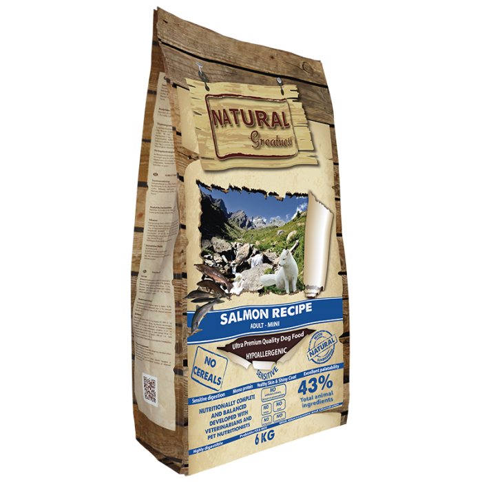 Natural Greatness Salmon Recipe ADULT DOGS - Small and medium breeds 6kg (somon) [1]