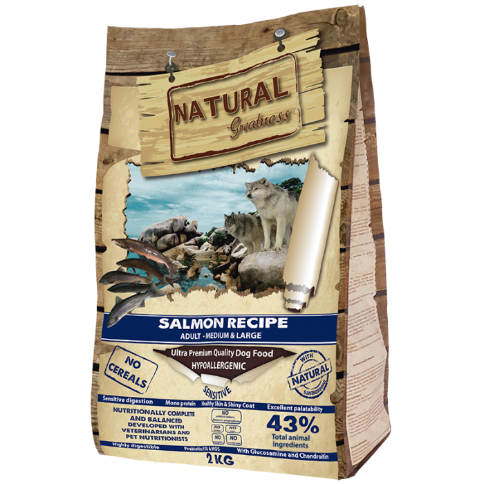 Natural Greatness Salmon Recipe Medium & Large Breeds 2kg (somon) [1]