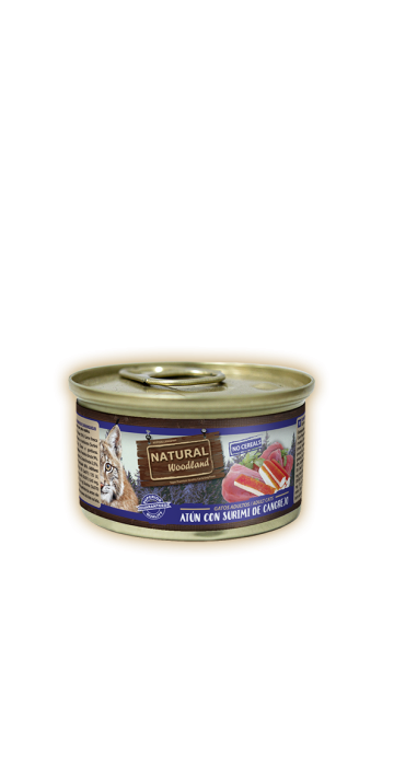 Natural Woodland Cat Tuna with Crab Surimi 85g [1]