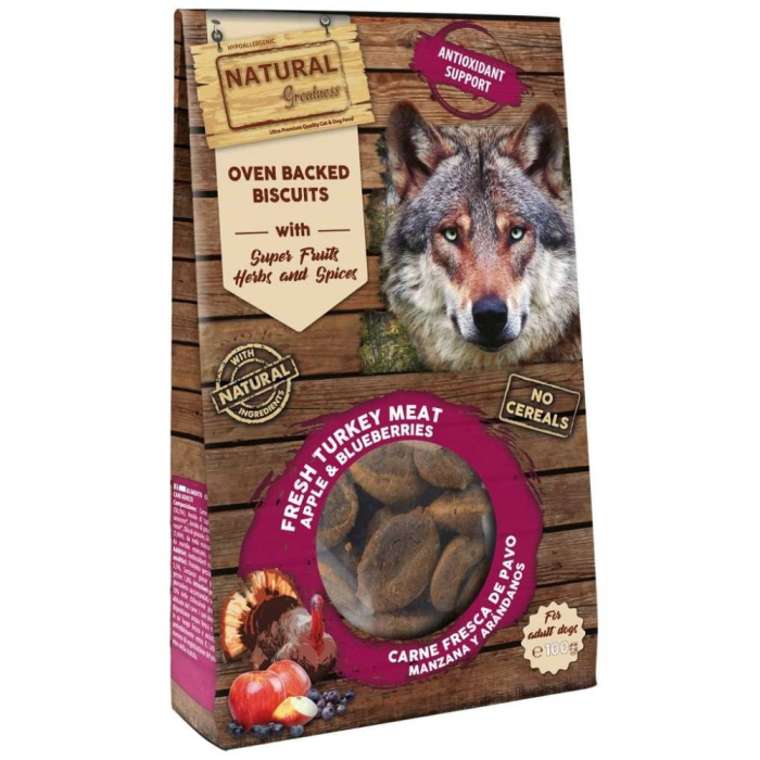 Recompense Natural Greatness Oven Baked Biscuit Antioxidant Support 100g (Biscuiti la cuptor, antioxidanti) [1]