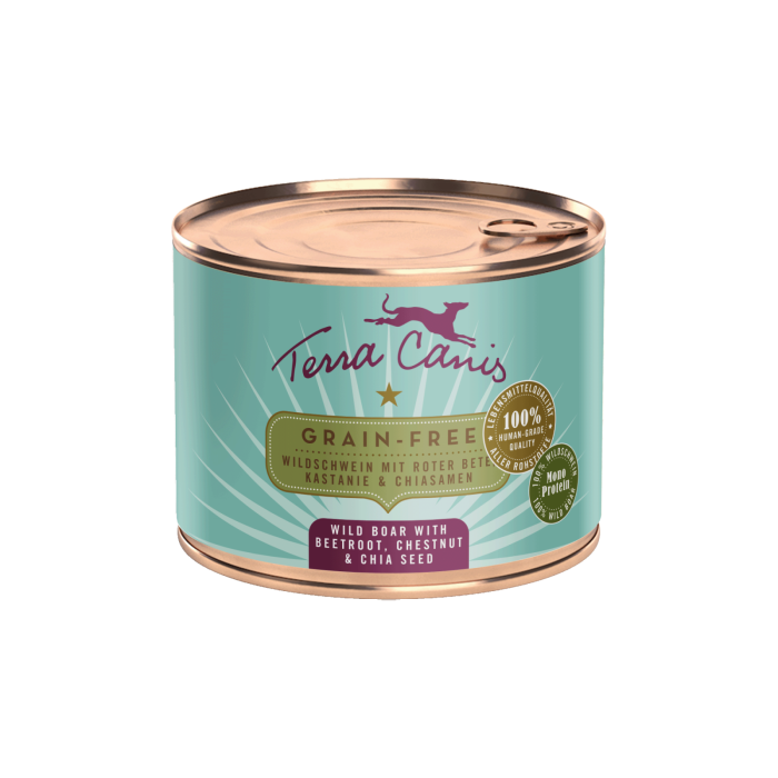 Terra Canis Grain Free Wild Boar 200g (Mistreț cu sfeclă, castane și semințe de chia) [1]