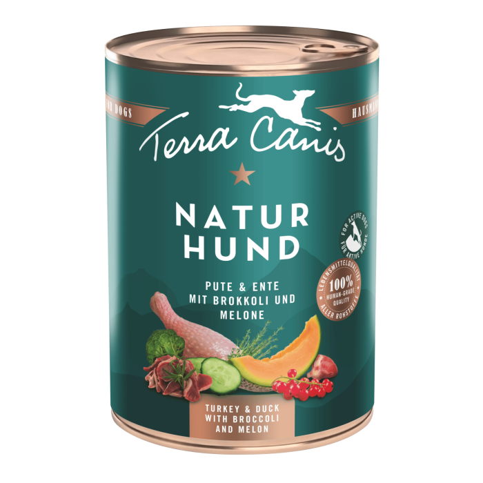 Terra Canis Naturhund Turkey Duck 400g(Curcan și rață cu broccoli, pepene galben și coacăze roșii) [1]