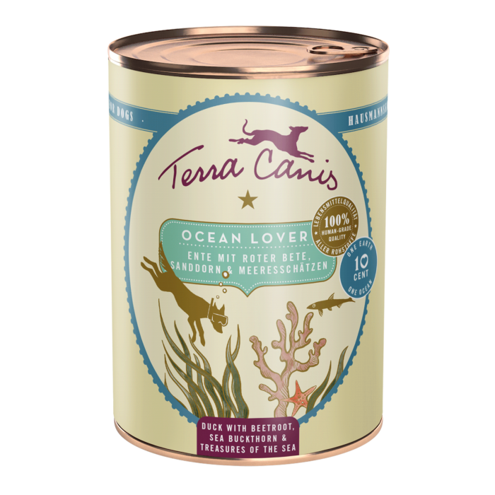 Terra Canis Planet Ocean Lover 400g(Rață cu sfeclă roșie, cătină și comori ale mării) [1]