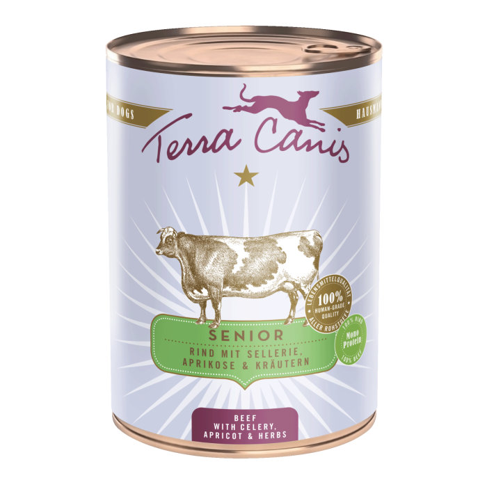 Terra Canis Senior Beef 400g ( Carne de vită cu țelină, caise și ierburi medicinale ) [1]