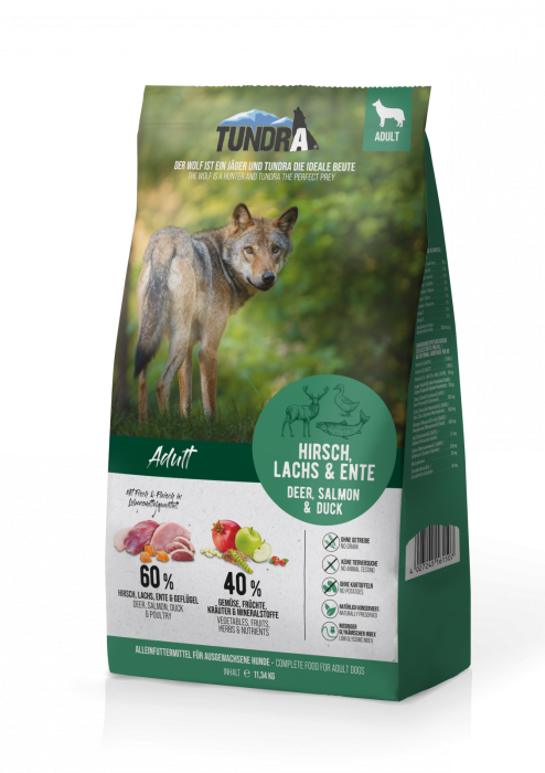 Tundra Dog Deer, Salmon & Duck 11,34kg (căprioara, somon & rată) Hrana Uscata Caini [1]