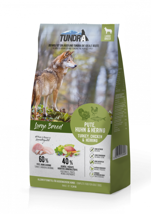 Tundra Dog Large Breed Turkey, Chicken & Herring 3.18kg (curcan, pui & hering) Hrana Uscata Caini [1]