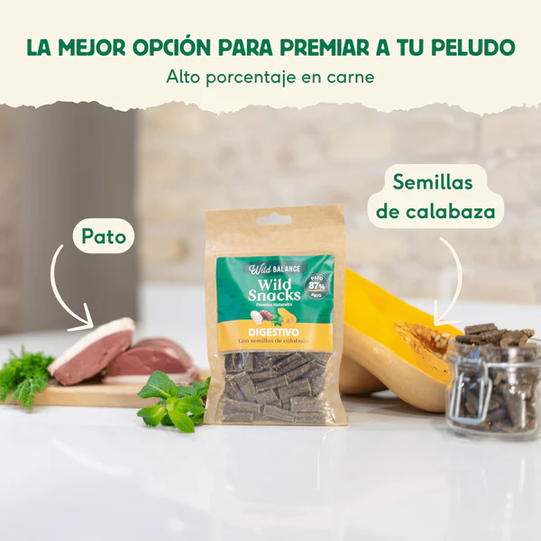 Wild Balance Dog Wild Snacks Digestive Duck 75g - Recompense pentru Câini cu Rata [3]