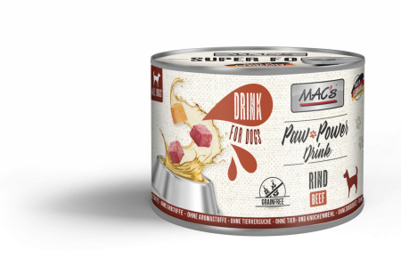 Plicuri - Mac's Dog Paw Power Drink Carne de vită 200g (Supa pentru caini cu vita)