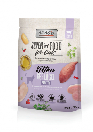 HRANA USCATA - MACs Cat Kitten Poultry 300g