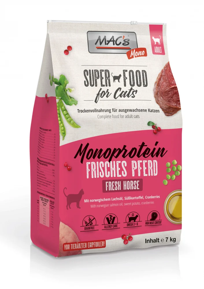 HRANA USCATA - Macs Cat Mono Fresh Horse 300g (Cal)